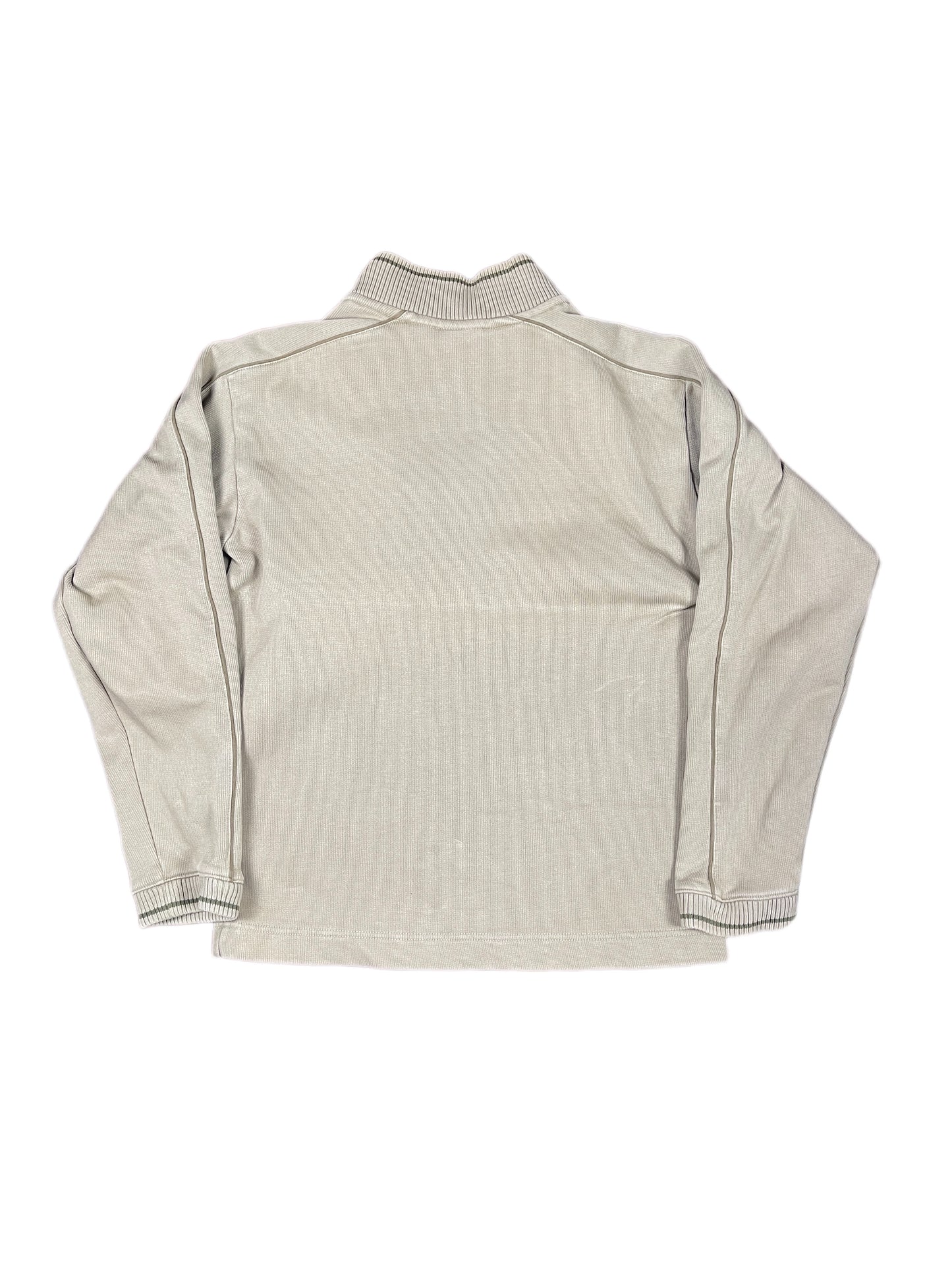 Vintage Nike Zip Sweatshirt Beige - S