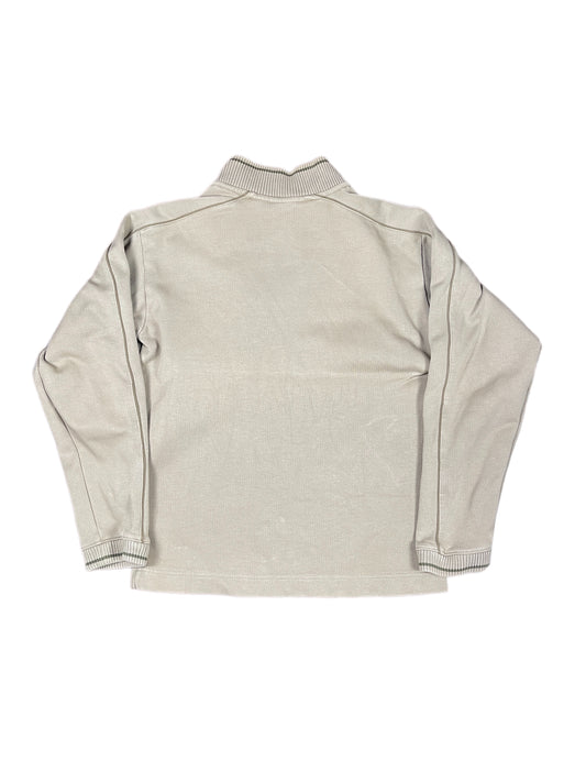 Vintage Nike Zip Sweatshirt Beige - S