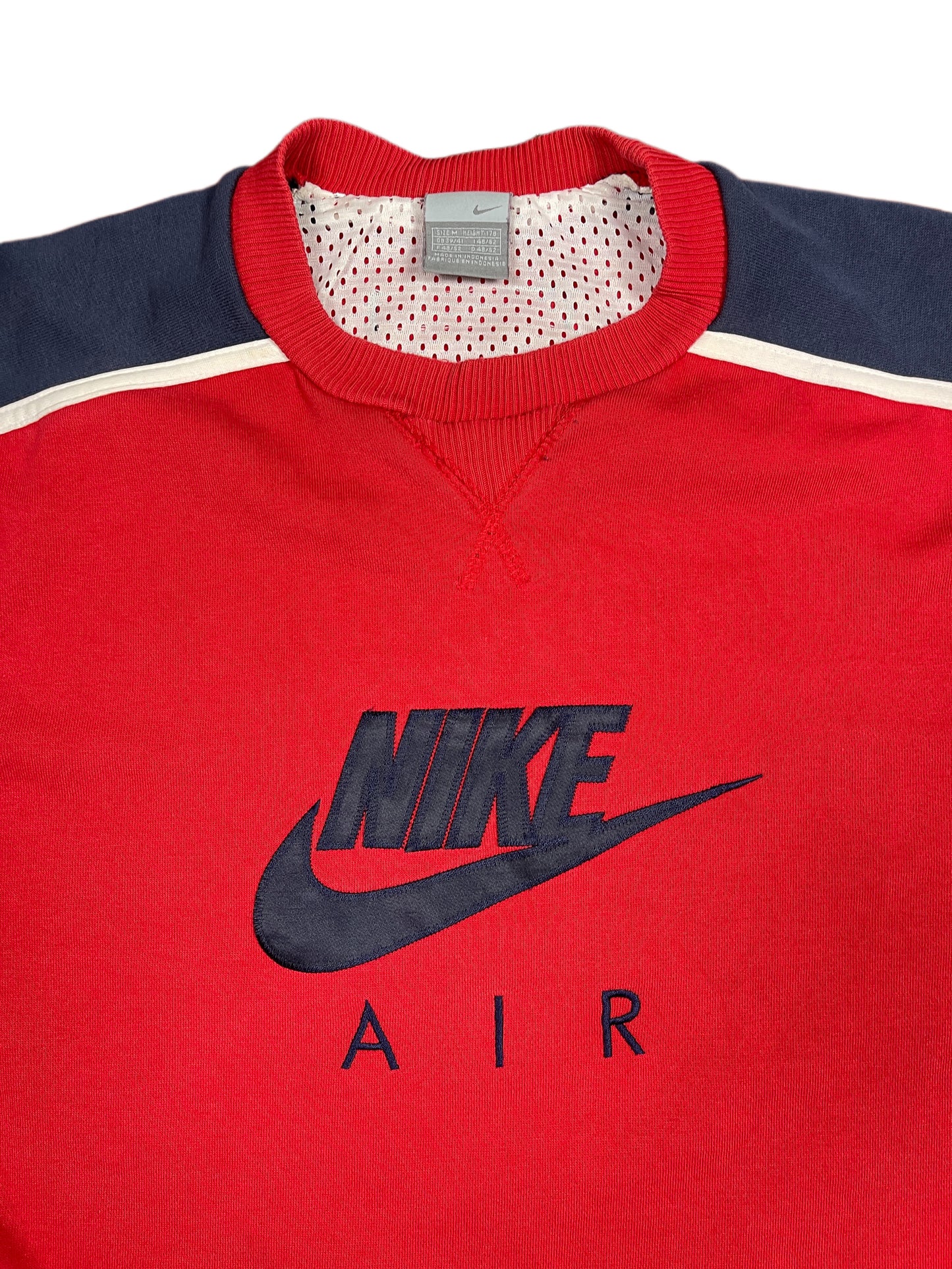 Y2k 2000s Nike Sweatshirt Spellout Red M
