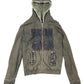 Y2k Custo Barcelona Zip Hoodie Brown S