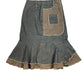 Vintage Rosa Rosam Denim Skirt Brown - M