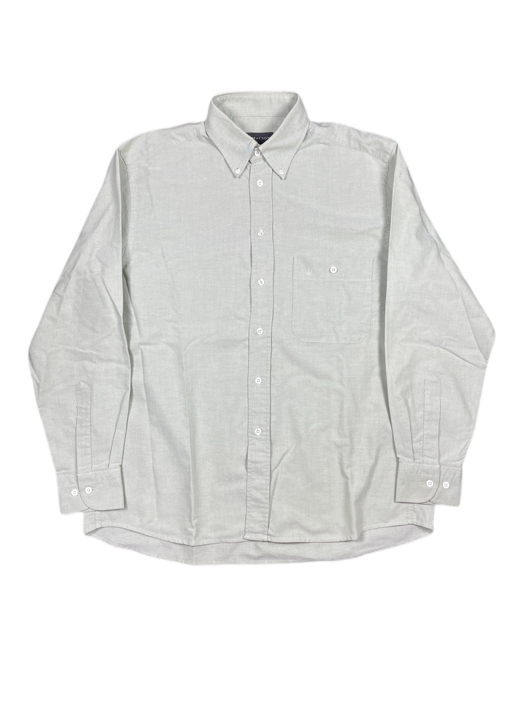 Vintage Macson Long Sleeve Shirt Mint Green - L