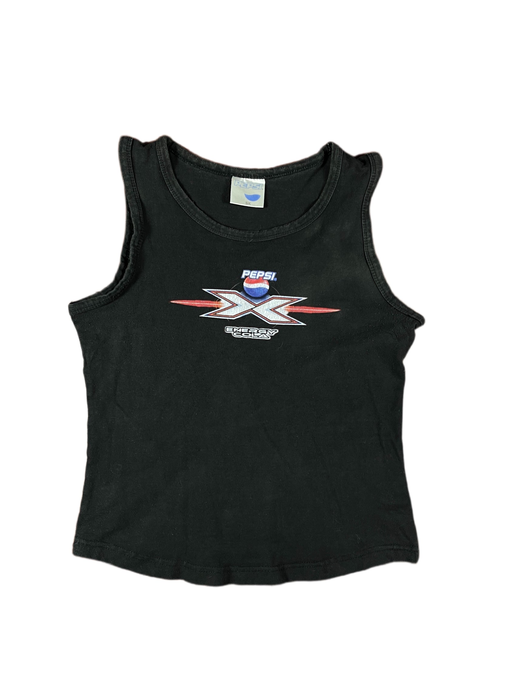 Vintage Pepsi Energy Cola Sleeveless Top Black - S/M