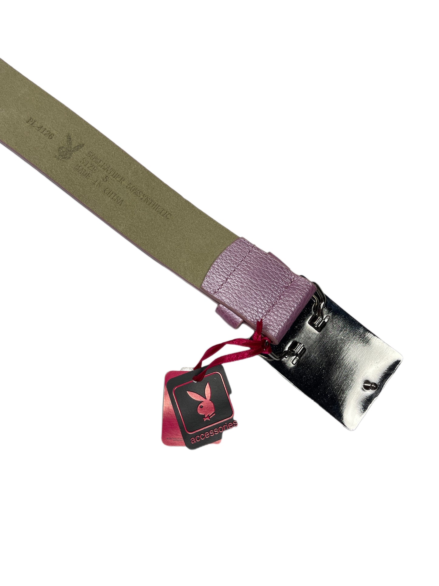 Y2k Playboy Plug Belt Pink 2004