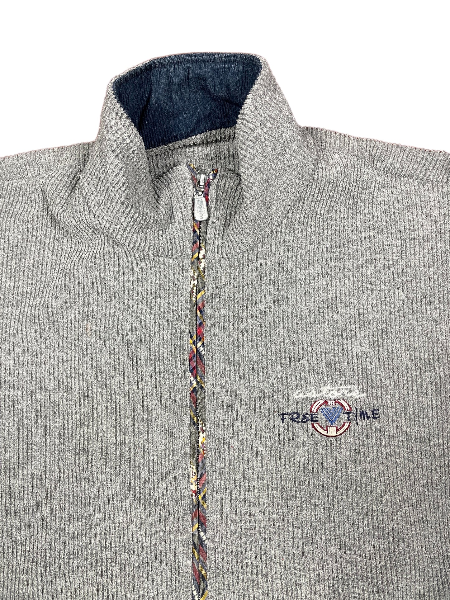 Vintage Zip Sweatshirt Gray - L