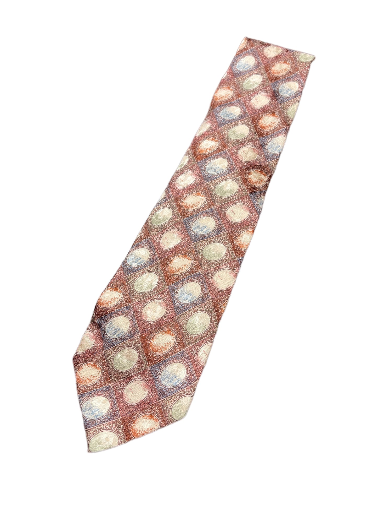 Vintage Mak Uno Silk Tie Red