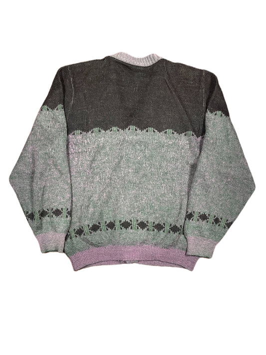 VIntage Selecpunt Knitted Cardigan Multicolor - L