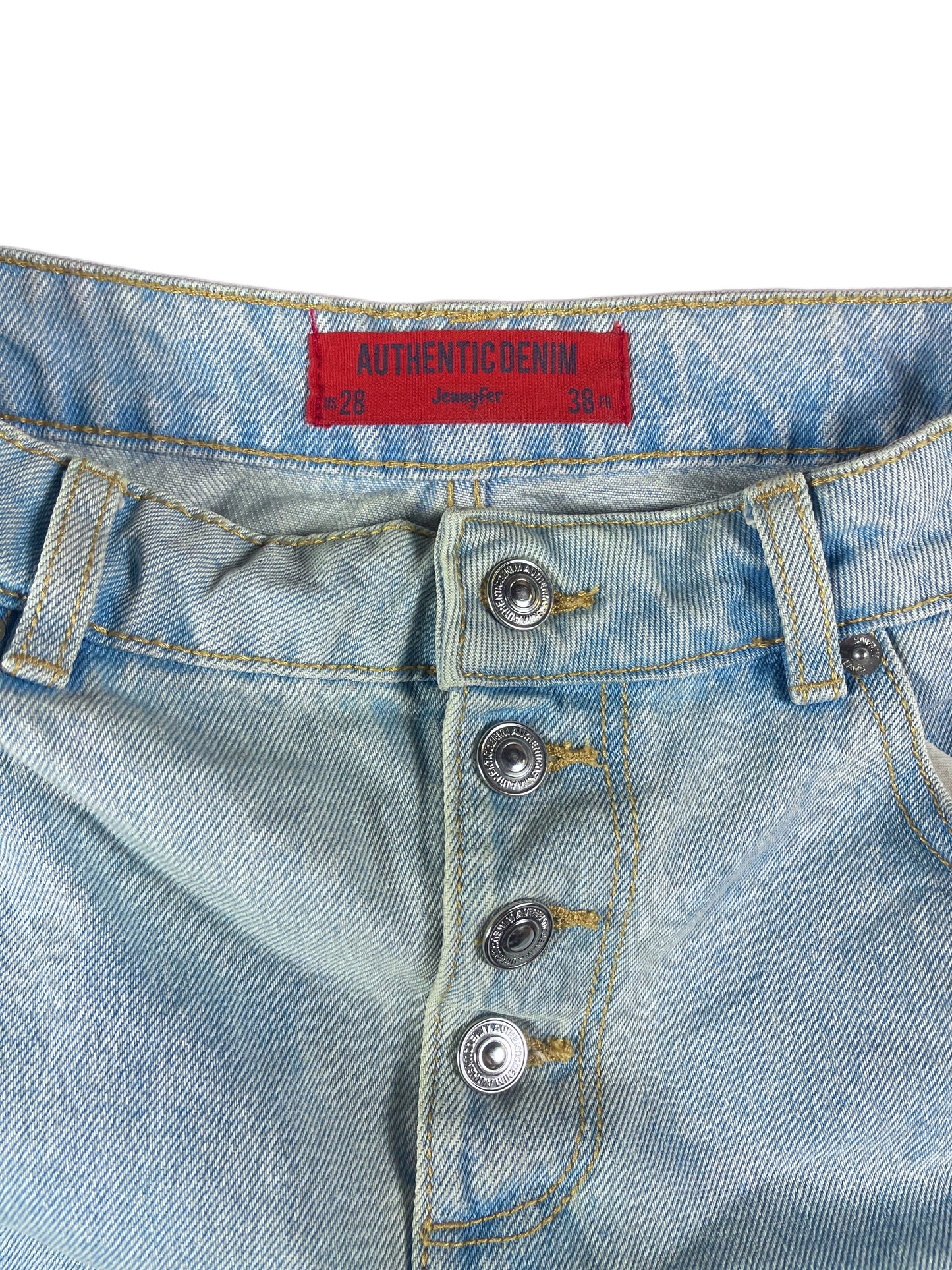 Jennifer Authentic Denim Skirt Light Blue - M