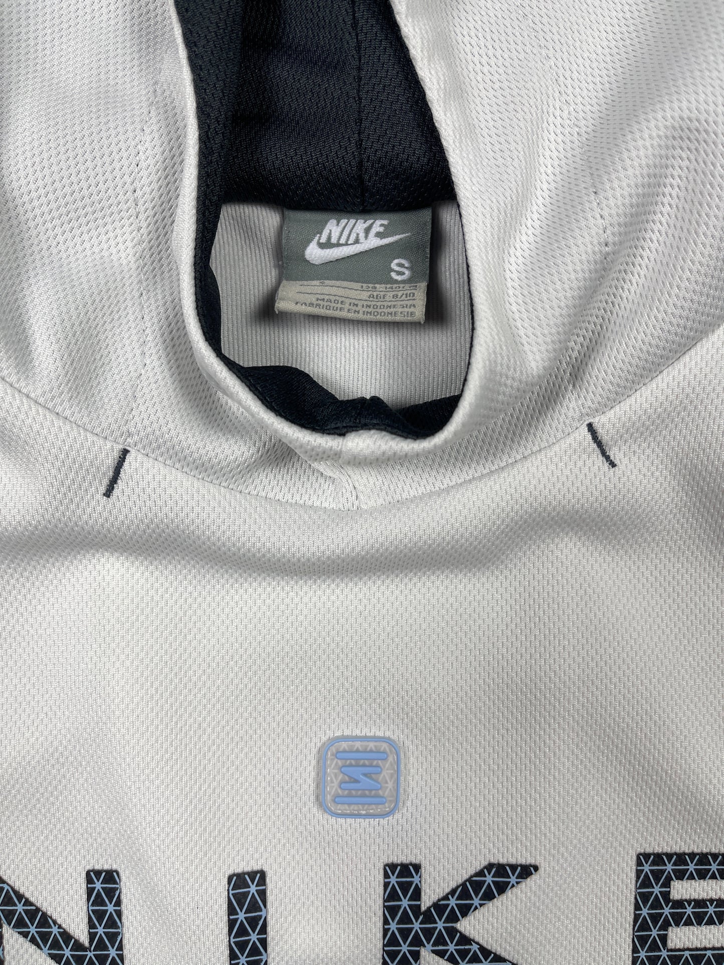 Y2k Nike Shox Sleeveless Sport Hoodie White Blue - XS