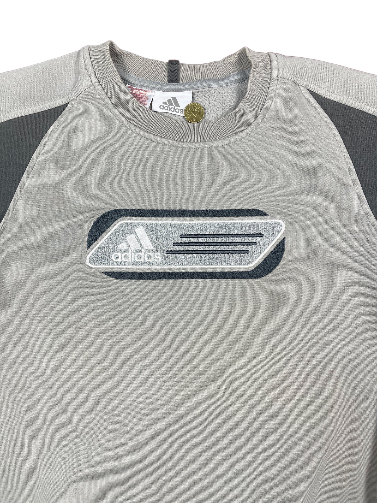Vintage 2004 Adidas Sweatshirt Gray - XS