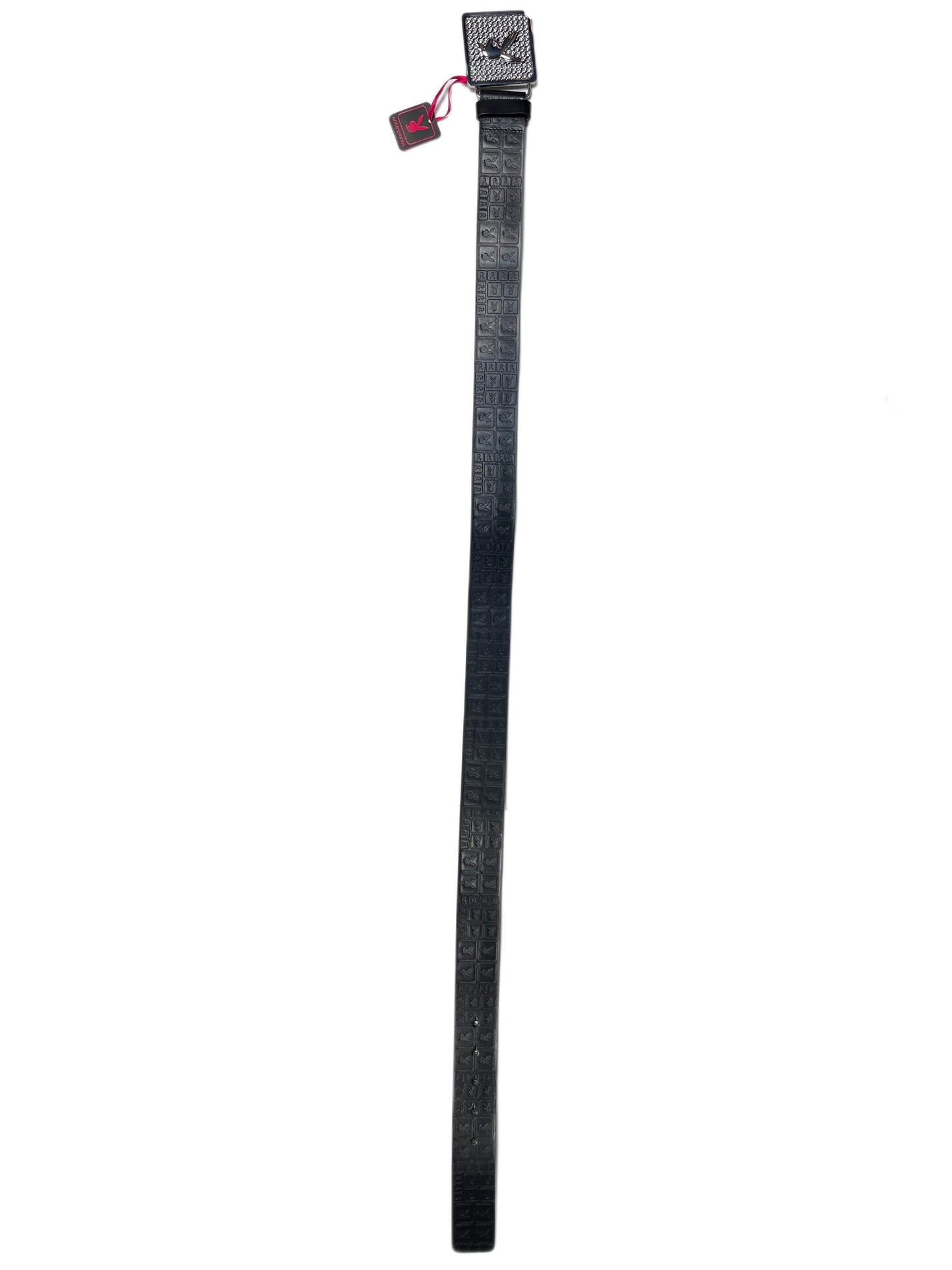 Y2k Playboy Leather Plug Belt Black 2004