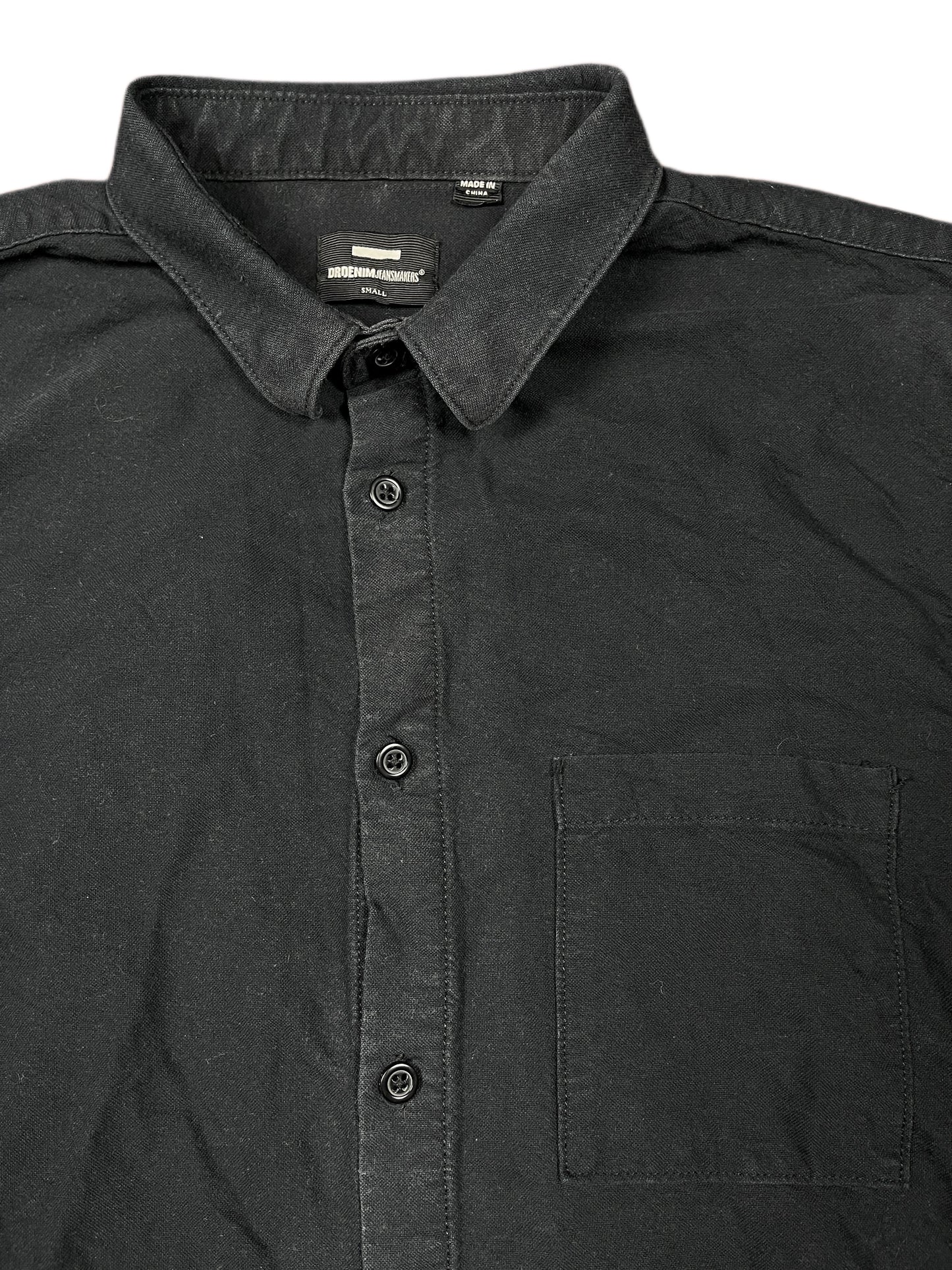 Dr Denim Long Sleeve Shirt Black - S