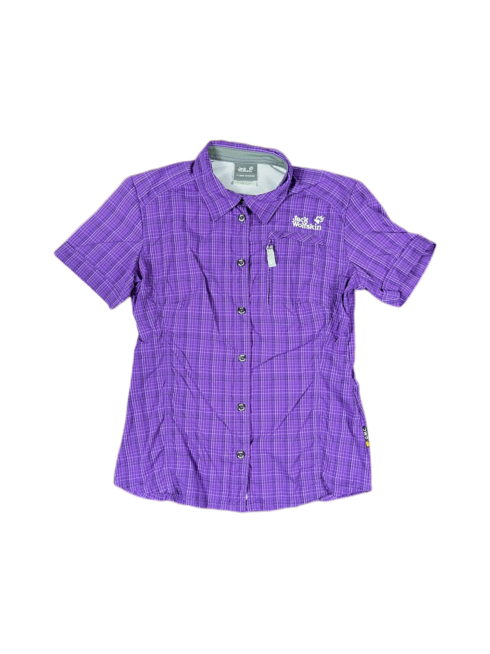 Jack Wolfskin Short Sleeve Top Purple - S