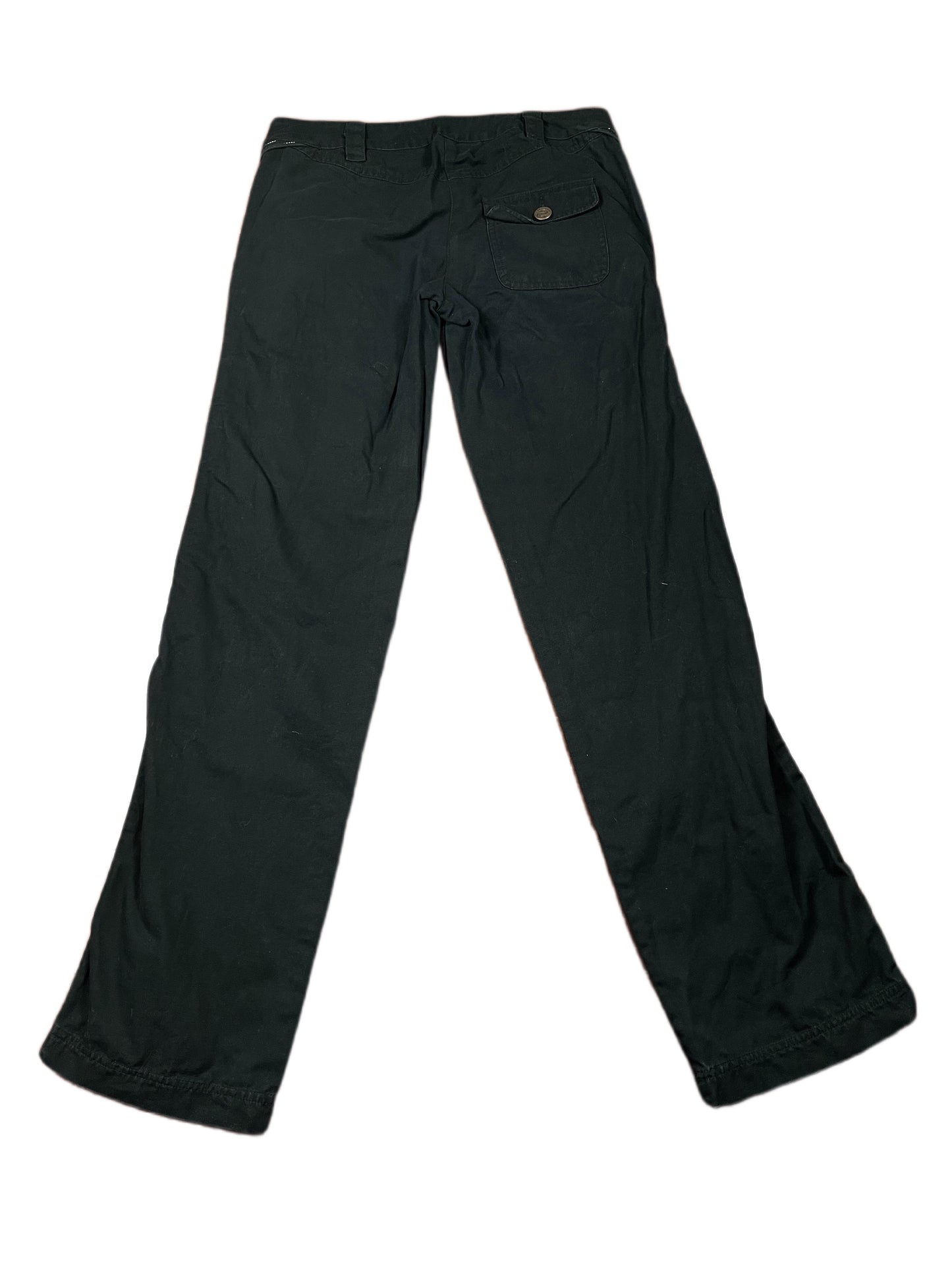 Desigual Low Waist Bootcut Cloth Pants Black - S