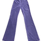 Y2k Waipai Flared Low Waist Pants Purple - S