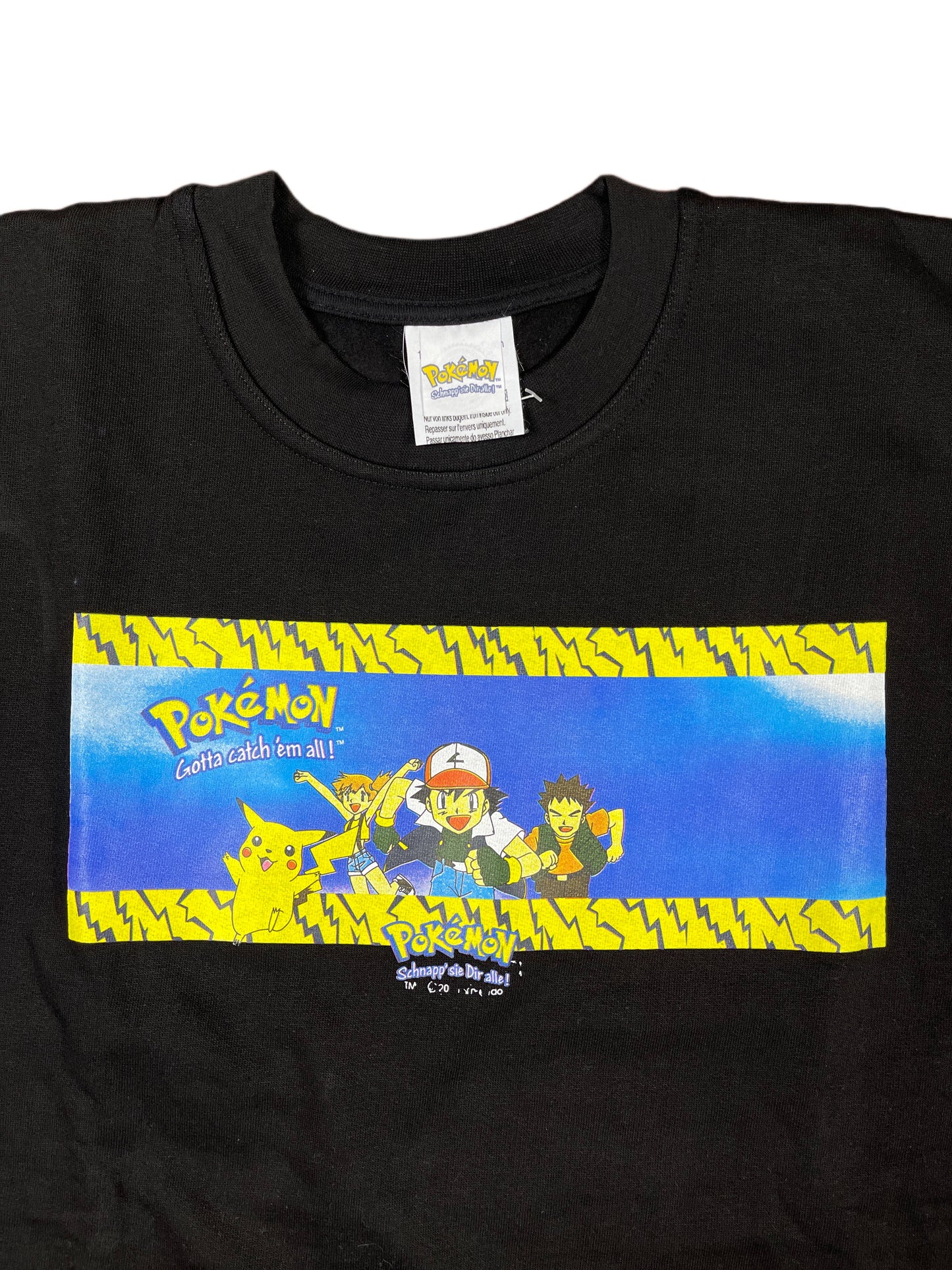 Vintage Pokemon Sweatshirt Black 2000s - S