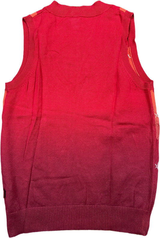 Cecil Sweater Vest Red Cotton S