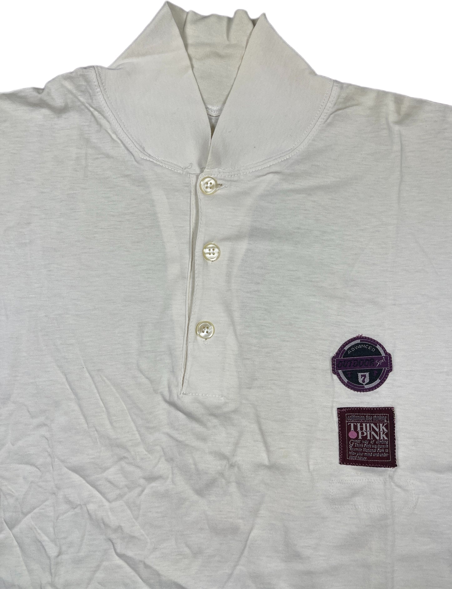 Vintage Think Pink T-Shirt White Cotton M/L