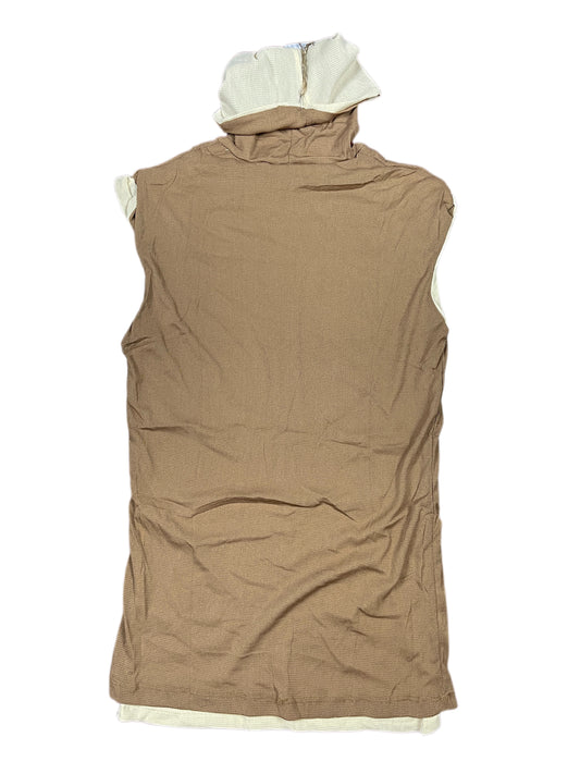 Y2k BbG Turtleneck Sleeveless Top Brown - M/L