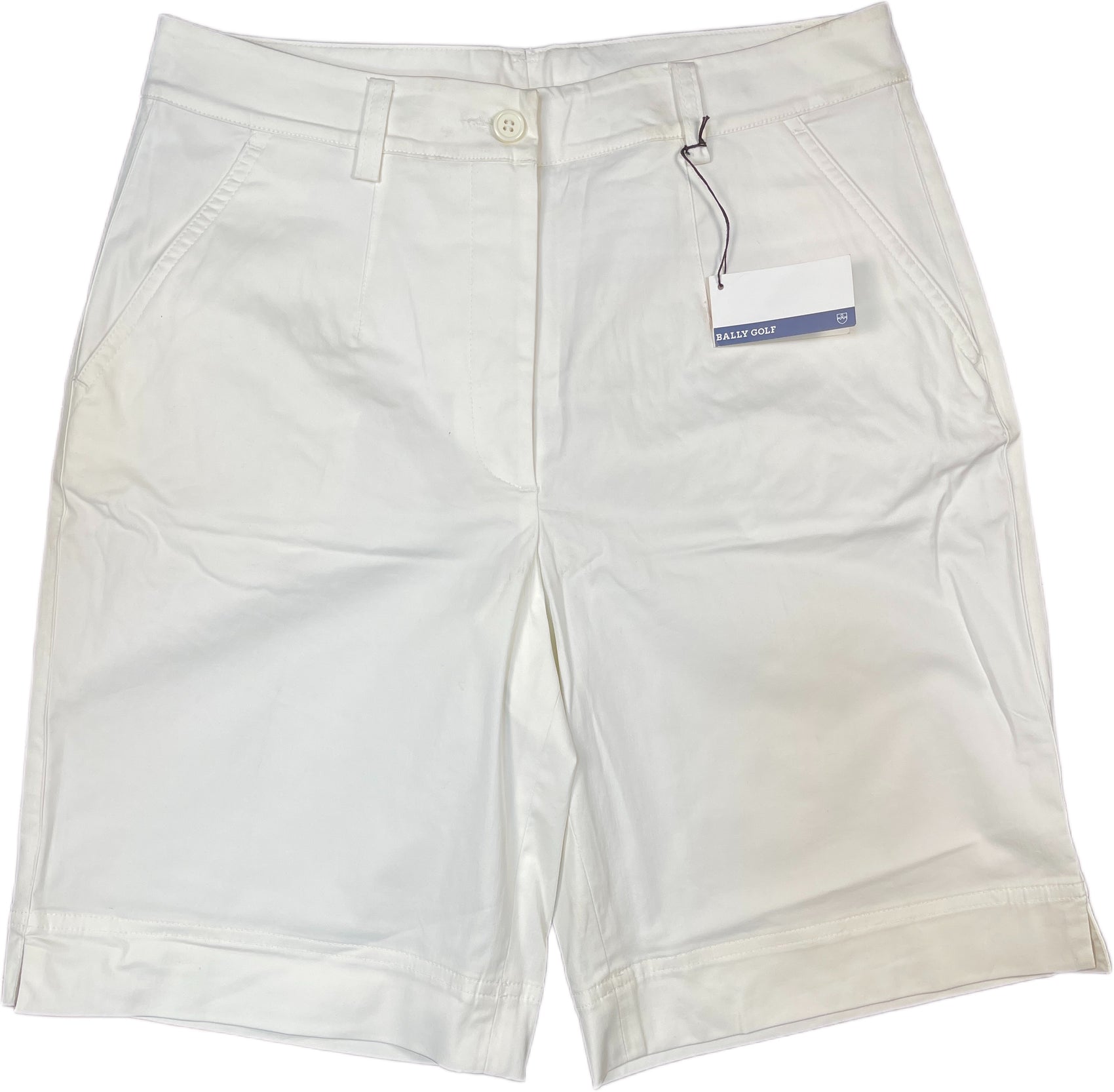 Bally Golf Bermuda Shorts White Cotton Blend M