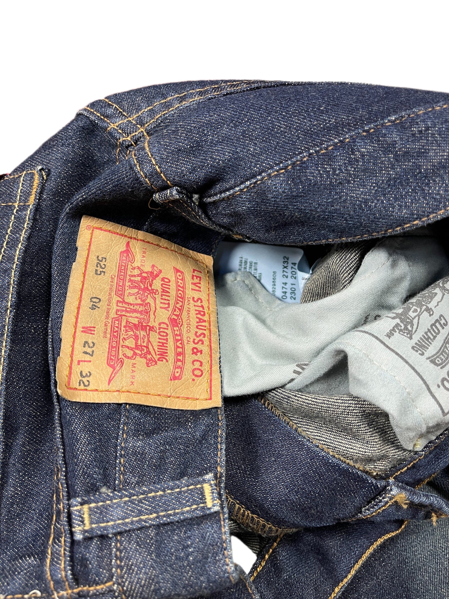 Vintage Levi's Low Waist Flared Denim Pants Blue - S/M