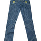 Y2k Just Cavalli Lo Waist Denim Pants Blue - M/L