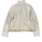 Vintage Naf Naf Wild Leather Jacket Cream - XL