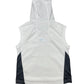Y2k Nike Shox Sleeveless Sport Hoodie White Blue - XS