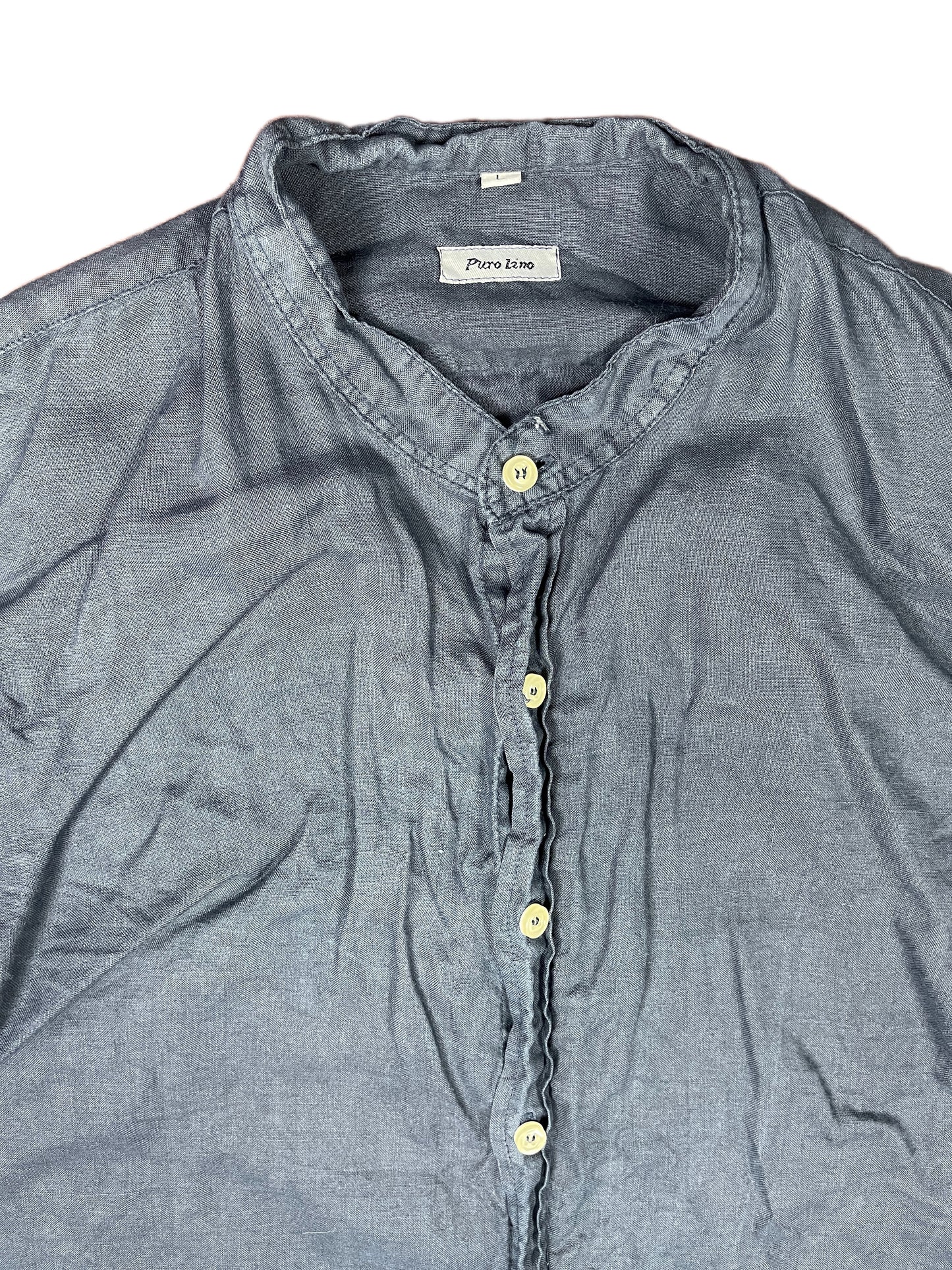 Vintage Long Sleeve Shirt Gray - L