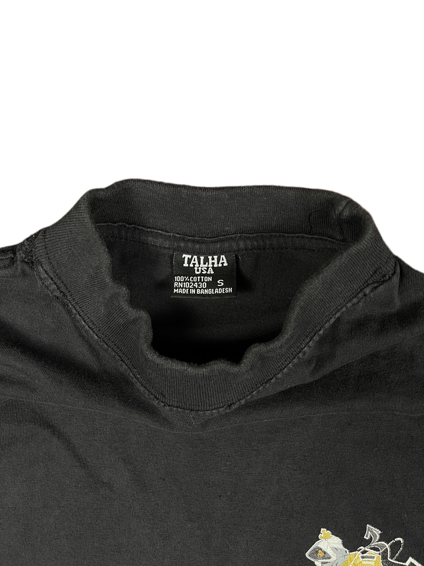 Y2k Cartoon T-Shirt Black - S