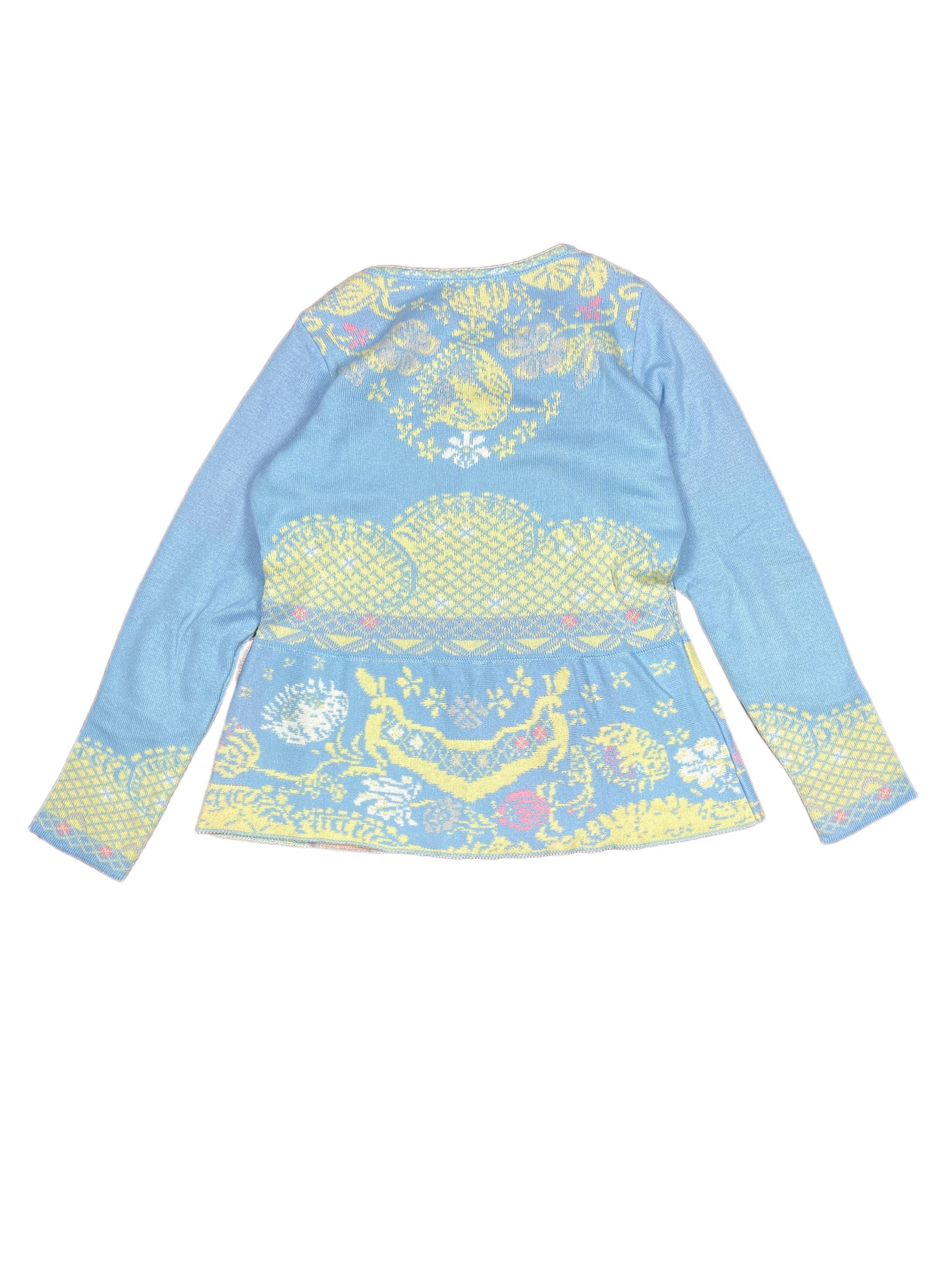 Shepards Knitted Sweatshirt Blue Yellow - M