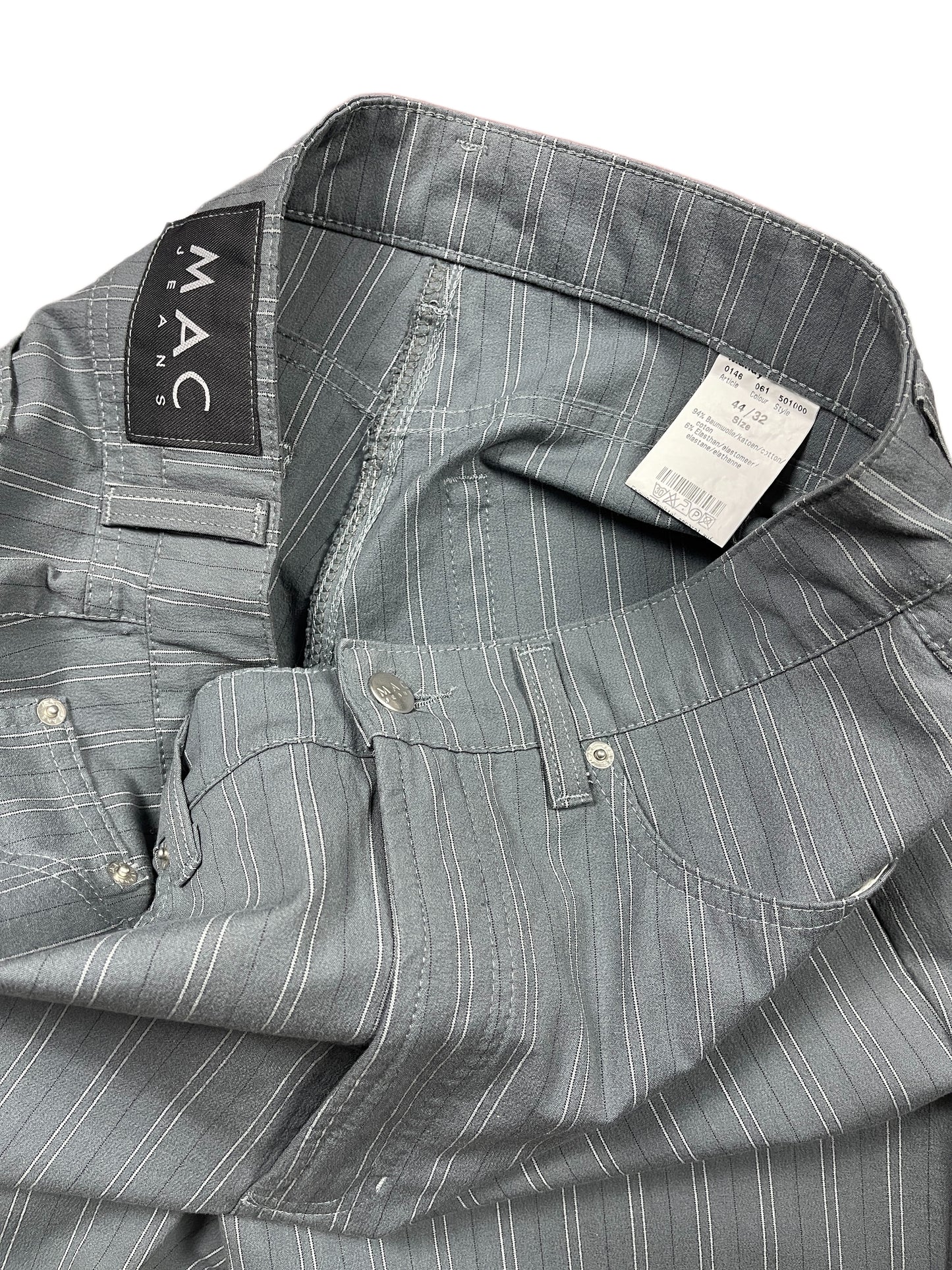 Y2k MAC Pants Striped Gray - XXL