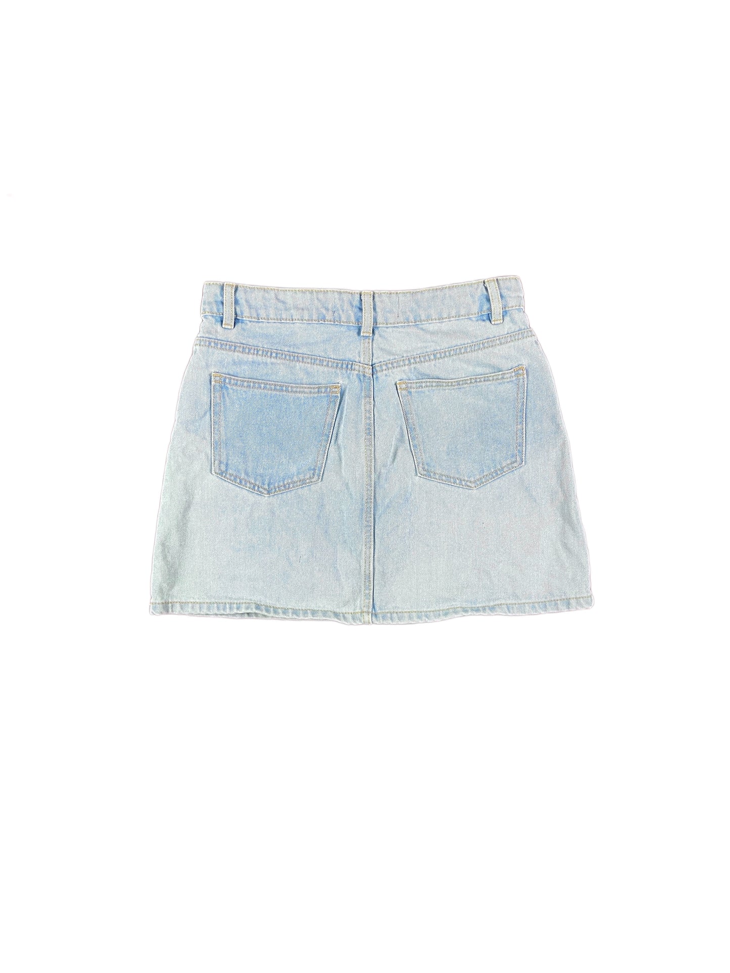 Jennifer Authentic Denim Skirt Light Blue - M