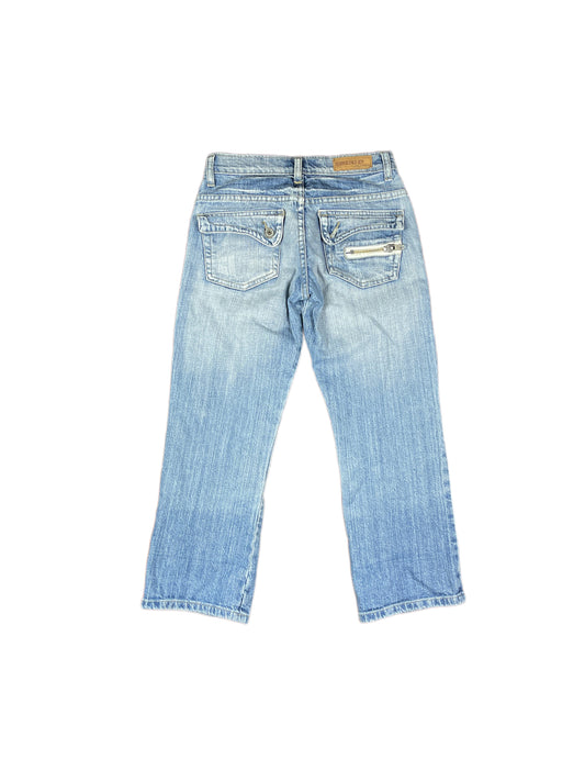 Y2k Reminiscence Capri Denim Pants Blue - S