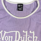 Von Dutch Sleeveless Top Purple Cotton Blend XL