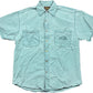Vintage 90s Wrangler Short Sleeve Shirt Blue Cotton L