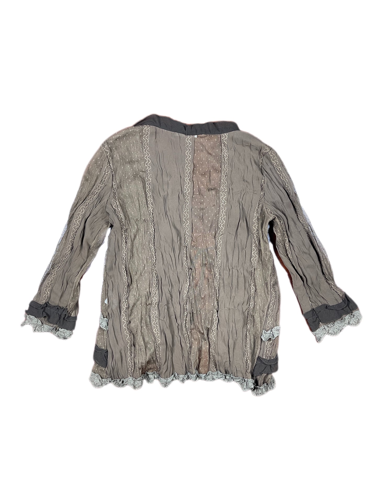 Y2k Evalinka Long Sleeve Top Brown - M