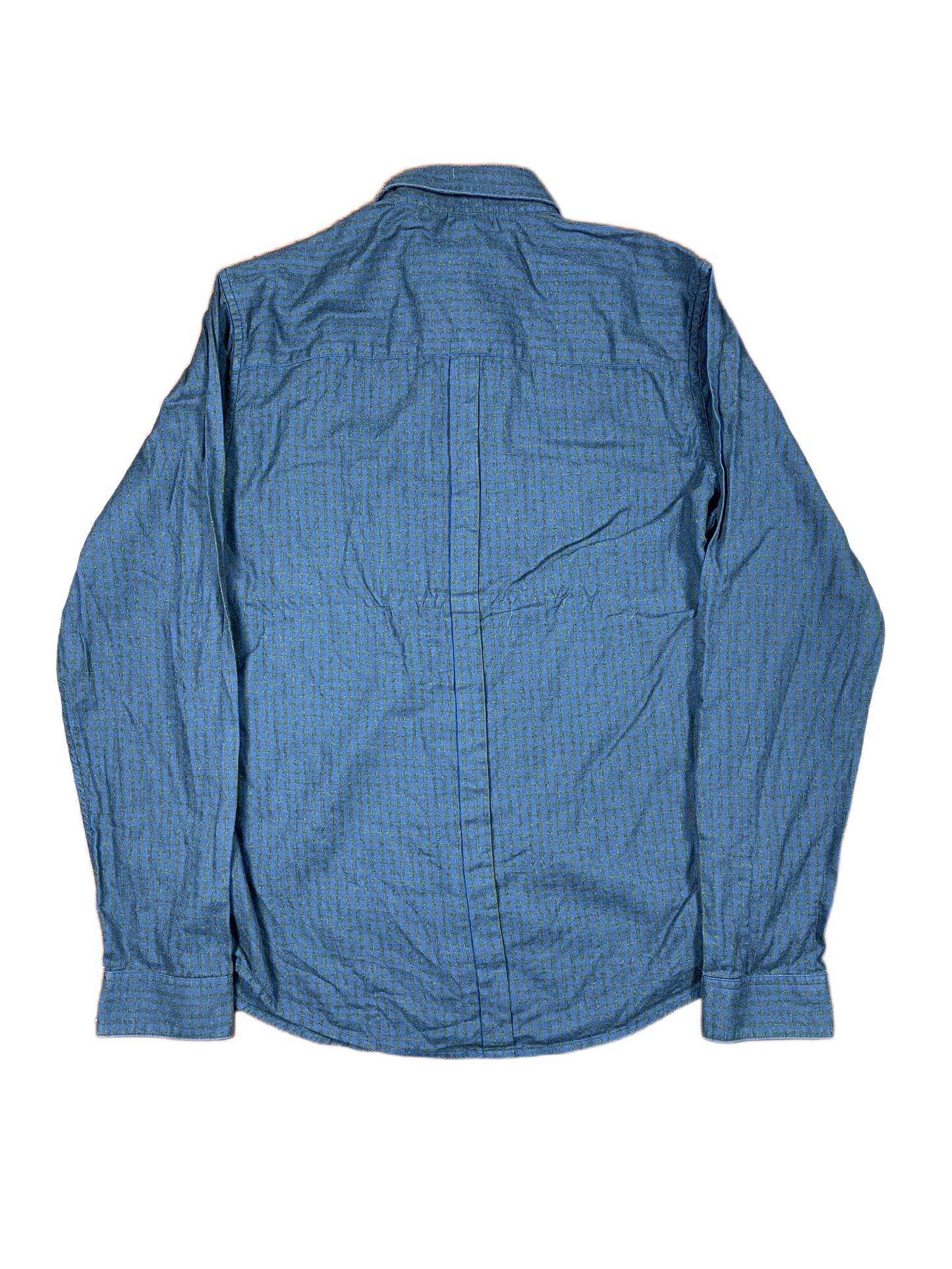 Calvin Klein Jeans Long Sleeve Shirt Checkered Navy - M