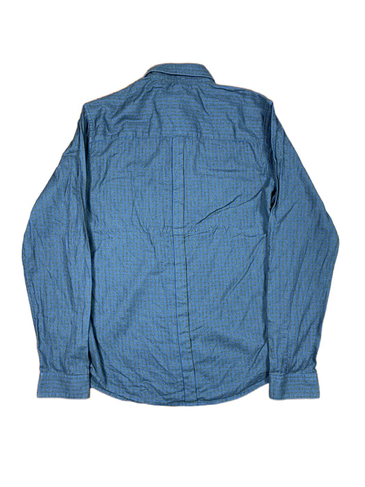 Calvin Klein Jeans Long Sleeve Shirt Checkered Navy - M