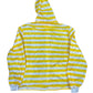 Vintage Invicta Rain Jacket Striped Yellow White - L