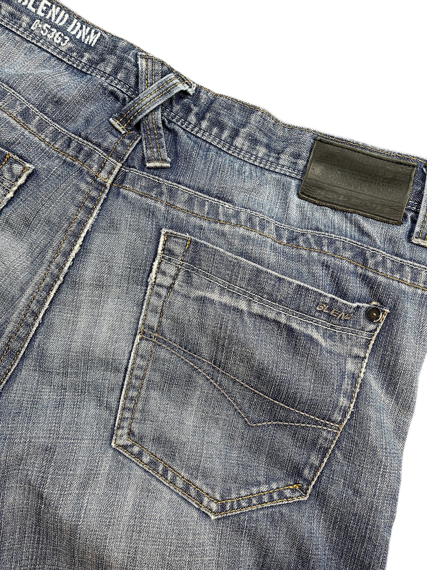 Y2k Bootcut Denim Pants Blue - XL