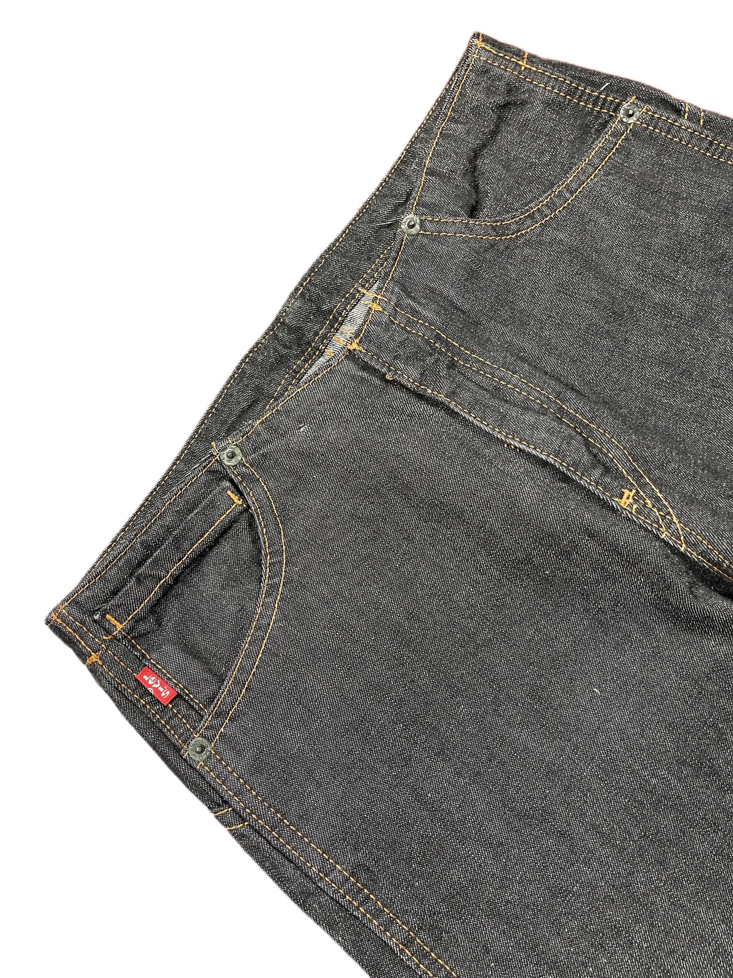 Vintage Levi's Low Waist Flared Denim Pants Blue Gray - S
