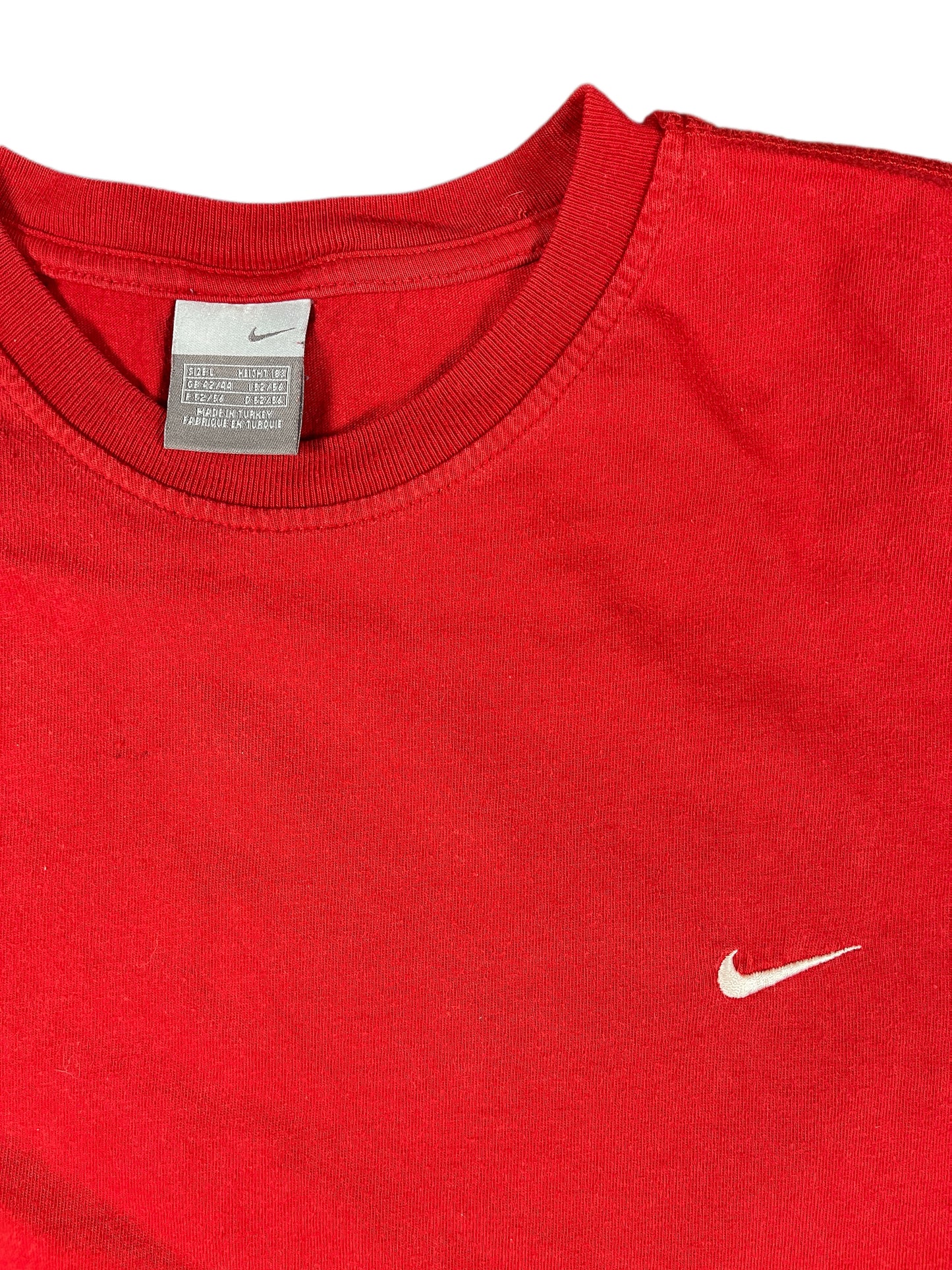 Vintage Nike T-Shirt Swoosh Red - L