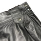 Vintage Yves Saint Laurent Leather Skirt Black - L