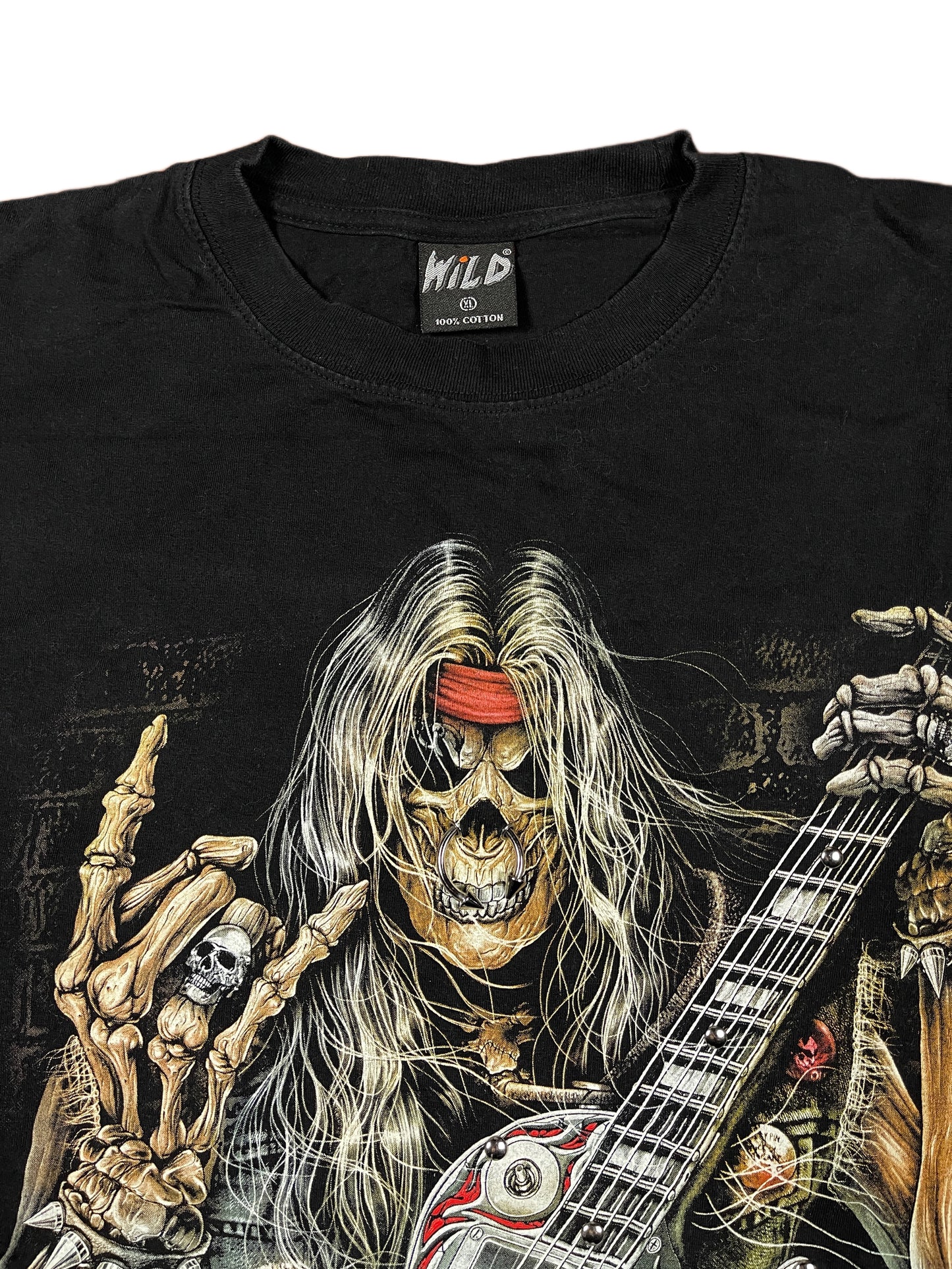 Y2k Wild Death Reaper T-Shirt Black - XL