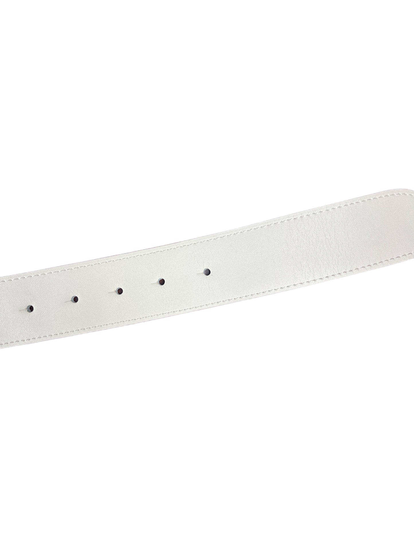 Y2k Playboy Leather Plug Belt White 2004