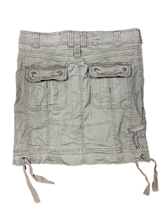 Y2k Bershka Skirt Khaki - M