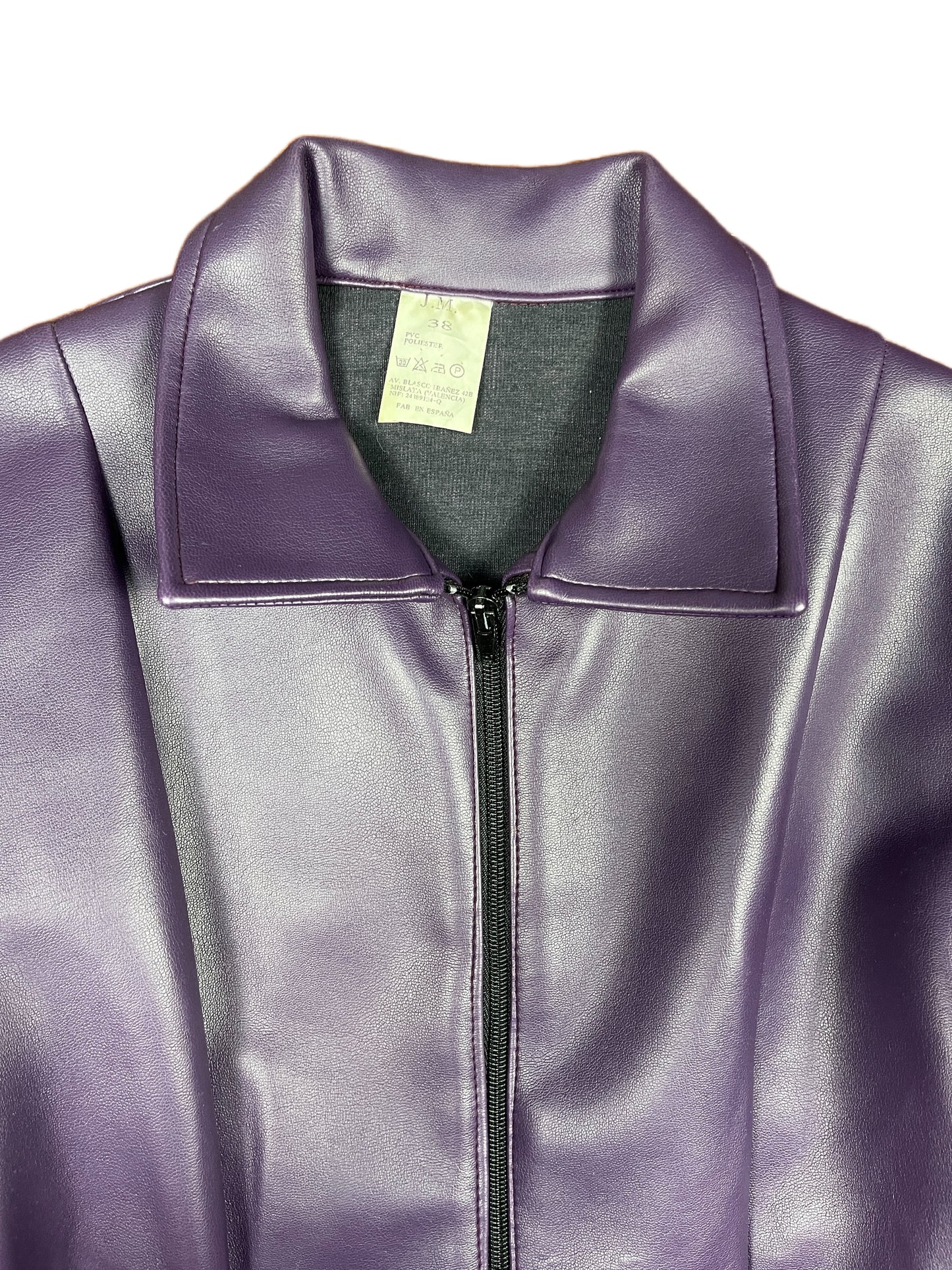 Y2k PVC Jacket Purple - M