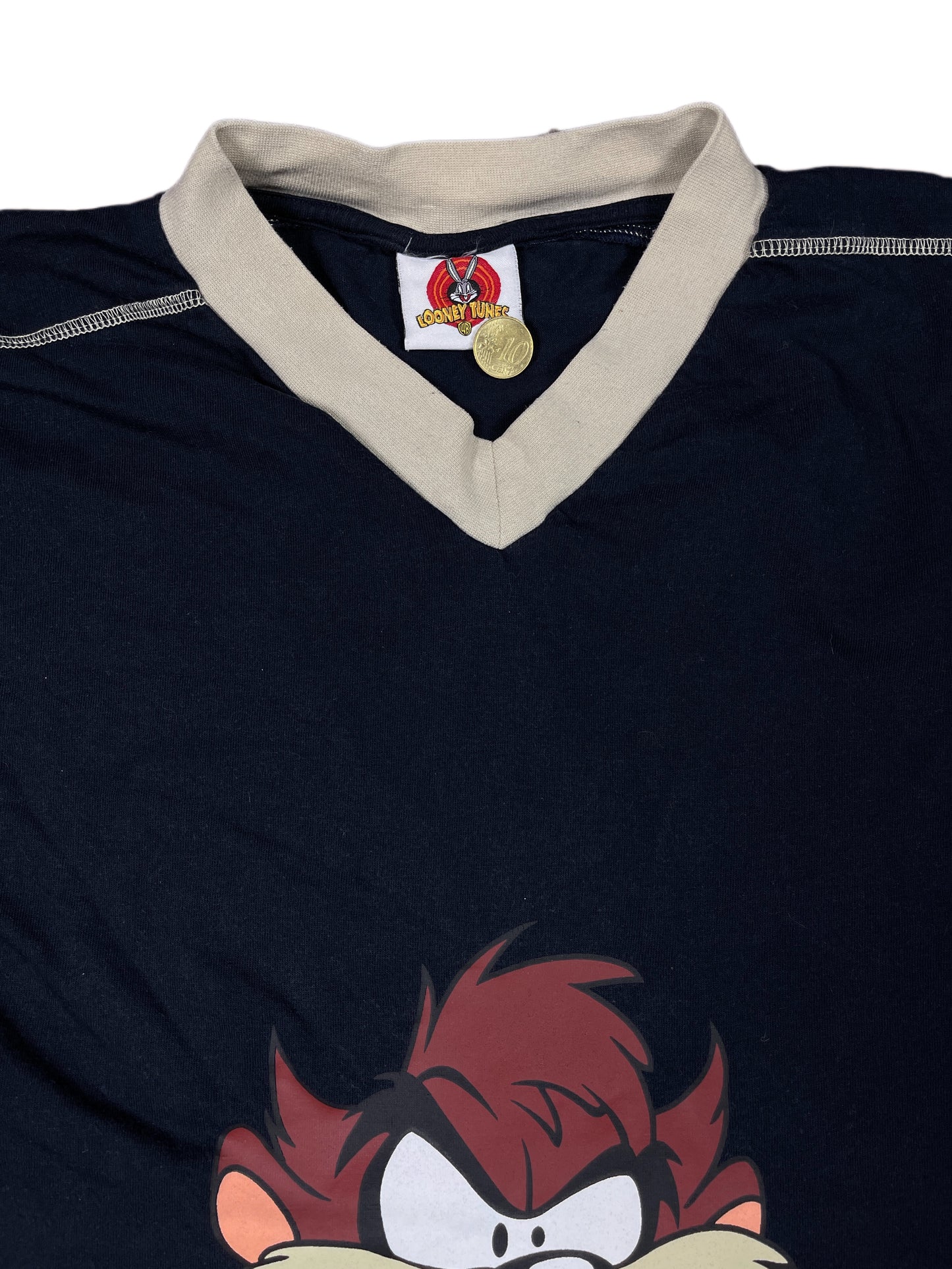 Vintage Looney Tunes 2005 Tasmanian Deviel Warner Bros T-Shirt Black - L