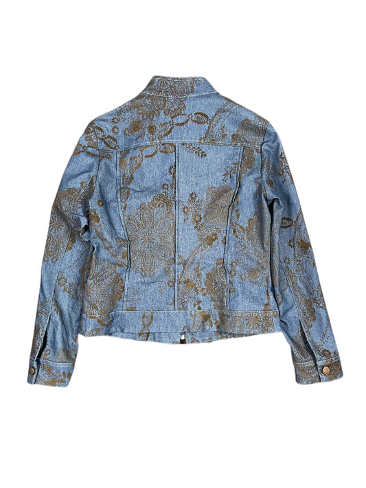 Vintage Denim Jacket Blue Brown - L